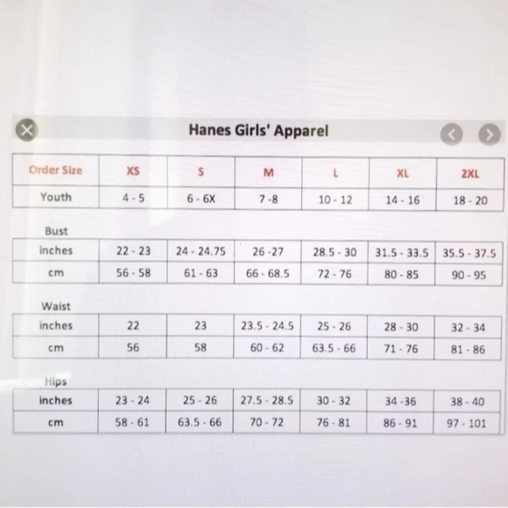 HANES Girl Shirred Graphic Long Sleeve - Picture 2 of 2